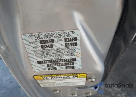 2003 Jaguar Xj Sport from USA, damaged, VIN SAJDA12C33LF50795